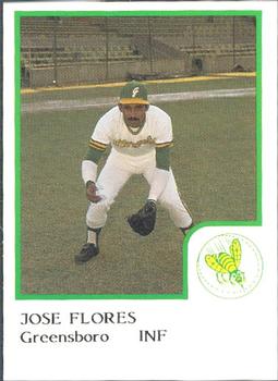 1986 ProCards Greensboro Hornets #5 Jose Flores Front