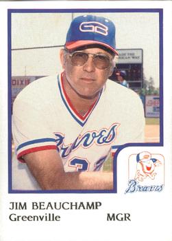 1986 ProCards Greenville Braves #3 Jim Beauchamp Front