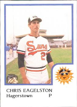 1986 ProCards Hagerstown Suns #6 Chris Egelston Front