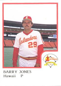 1986 ProCards Hawaii Islanders #12 Barry Jones Front