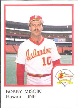 1986 ProCards Hawaii Islanders #16 Bobby Miscik Front