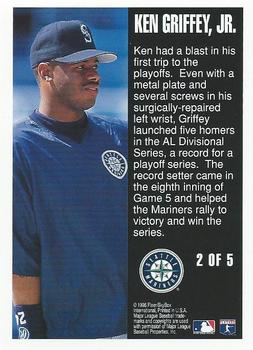 1996 Fleer - Post-Season Glory #2 Ken Griffey Jr. Back