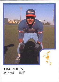 1986 ProCards Miami Marlins #5 Tim Dulin Front