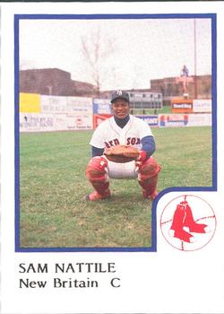 1986 ProCards New Britain Red Sox #NNO Sam Nattile Front