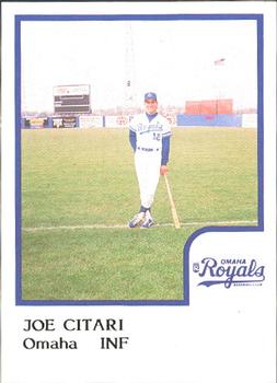 1986 ProCards Omaha Royals #NNO Joe Citari Front
