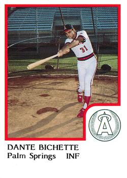 1986 ProCards Palm Springs Angels #3 Dante Bichette Front