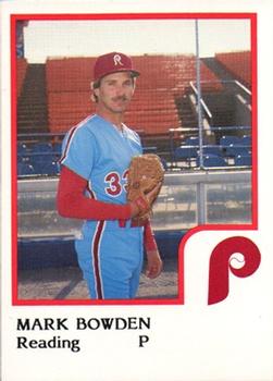 1986 ProCards Reading Phillies #3 Mark Bowden Front