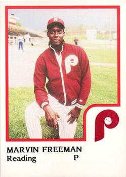 1986 ProCards Reading Phillies #8 Marvin Freeman Front