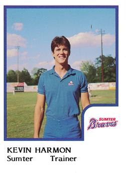 1986 ProCards Sumter Braves #8 Kevin Harmon Front