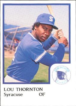 1986 ProCards Syracuse Chiefs #NNO Lou Thornton Front