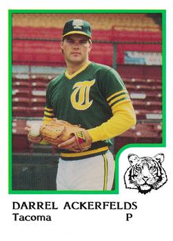 1986 ProCards Tacoma Tigers #1 Darrel Akerfelds Front