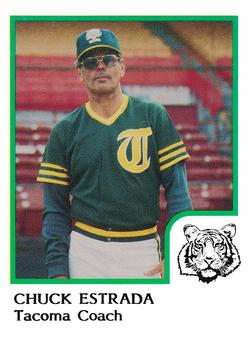 1986 ProCards Tacoma Tigers #6 Chuck Estrada Front