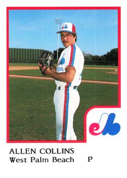 1986 ProCards West Palm Beach Expos #8 Allen Collins Front