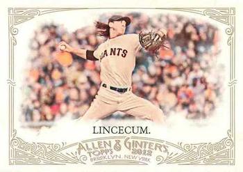 2012 Topps Allen & Ginter #109 Tim Lincecum Front