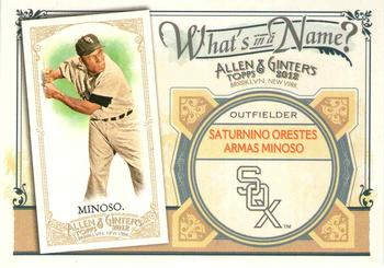 2012 Topps Allen & Ginter - What's in a Name? #WIN12 Minnie Minoso Front