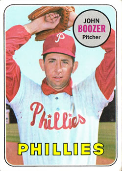 1969 Topps #599 John Boozer Front