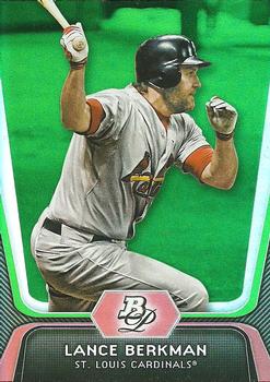 2012 Bowman Platinum - Emerald #15 Lance Berkman Front