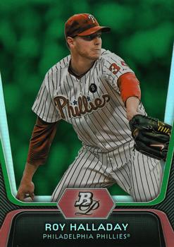 2012 Bowman Platinum - Emerald #93 Roy Halladay Front