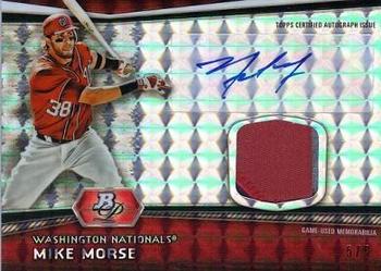 2012 Bowman Platinum - Relic Autographs Atomic Refractors #AR-MMS Mike Morse Front