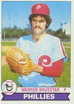 1979 Topps Burger King Philadelphia Phillies #9 Warren Brusstar Front