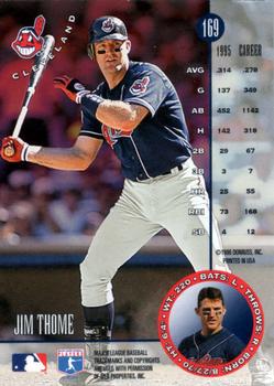 1996 Leaf #169 Jim Thome Back