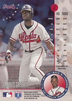 1996 Leaf #47 Marquis Grissom Back