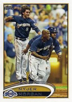 2012 Topps Mini #66 Nyjer Morgan Front