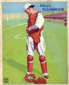 1933 Goudey (R319) #142 Paul Richards Front