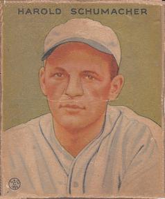 1933 Goudey (R319) #240 Hal Schumacher Front