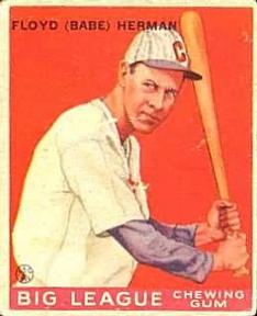 1933 Goudey (R319) #5 Babe Herman Front