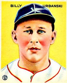 1933 Goudey (R319) #212 Billy Urbanski Front