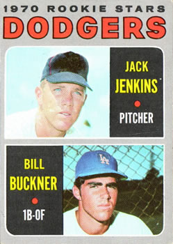 1970 Topps #286 Dodgers 1970 Rookie Stars (Jack Jenkins / Bill Buckner) Front