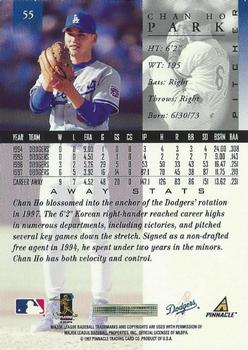 1998 Pinnacle - Away Stats #55 Chan Ho Park Back