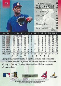 1998 Pinnacle - Away Stats #69 Marquis Grissom Back