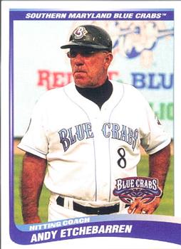 2009 Choice Southern Maryland Blue Crabs #24 Andy Etchebarren Front