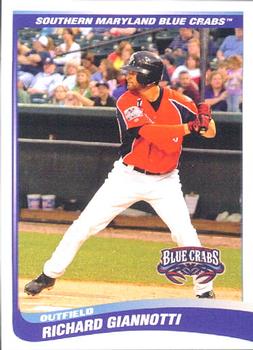 2009 Choice Southern Maryland Blue Crabs #7 Richard Giannotti Front