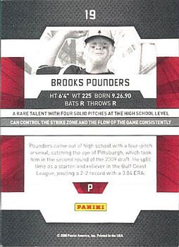 2009 Donruss Elite Extra Edition #19 Brooks Pounders Back