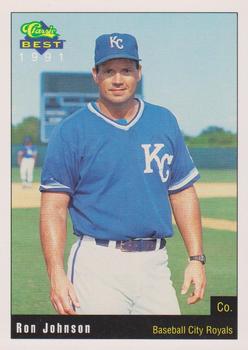 1991 Classic Best Baseball City Royals #29 Ron Johnson Front