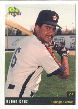 1991 Classic Best Burlington Astros #19 Ruben Cruz Front