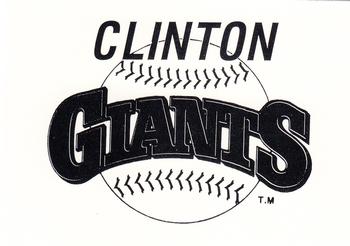 1991 Classic Best Clinton Giants #NNO Team Logo Front