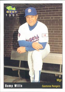 1991 Classic Best Gastonia Rangers #17 Bump Wills Front