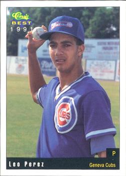 1991 Classic Best Geneva Cubs #14 Leo Perez Front