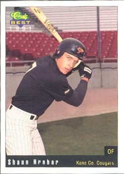 1991 Classic Best Kane County Cougars #1 Shaun Hrabar Front