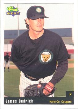 1991 Classic Best Kane County Cougars #5 James Dedrick Front