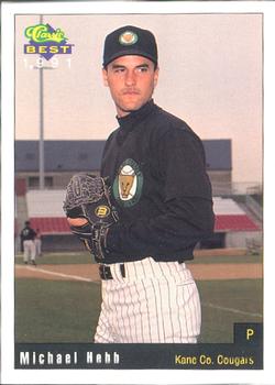 1991 Classic Best Kane County Cougars #6 Michael Hebb Front