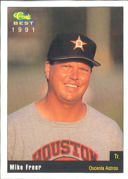 1991 Classic Best Osceola Astros #27 Mike Freer Front