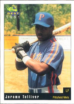 1991 Classic Best Pittsfield Mets #7 Jerome Tolliver Front