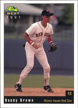 1991 Classic Best Winter Haven Red Sox #15 Randy Brown Front