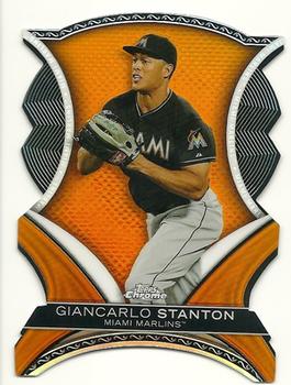 2012 Topps Chrome - Dynamic Die Cuts #DD-GS Giancarlo Stanton Front