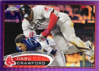 2012 Topps Chrome - Purple Refractors #29 Carl Crawford Front